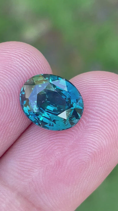 Teal Sapphire 5.02 CT