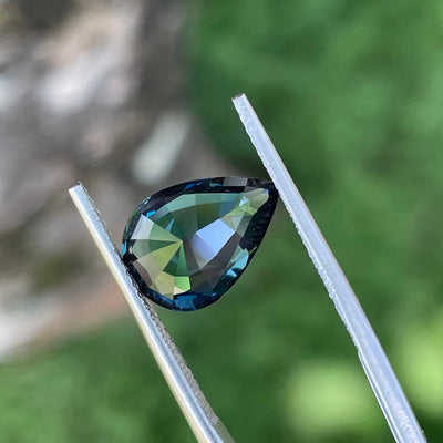Teal Sapphire l 3.56 Ct l Pear l Drop l 11.9x8.4x4.8mm l Madagascar l Loupe Clean l Sapphire Engagement Ring l Natural Sapphires