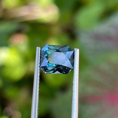 Teal Sapphire l 2.55 Cts l Radiant l 8.1x6.7x4.7mm l Fine Sapphires l Engagement Ring l Madagascar
