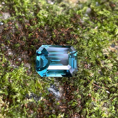 Teal Sapphire l 2.13Ct l Emerald l 7.6x6.1x4.6mm l Fine Sapphires l Engagement Ring l Madagascar l For fine Settings
