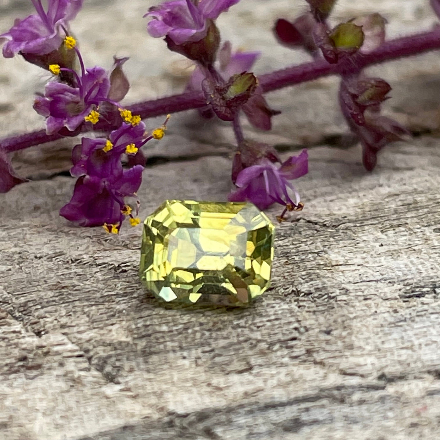 Yellow Sapphire l  0.85 Ct l Emerald l 5.5x4.2x4.1mm l Madagascar  l Sapphire For Engagement Ring l Natural Sapphires