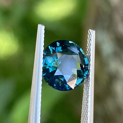 Teal Sapphire  3.52 Ct