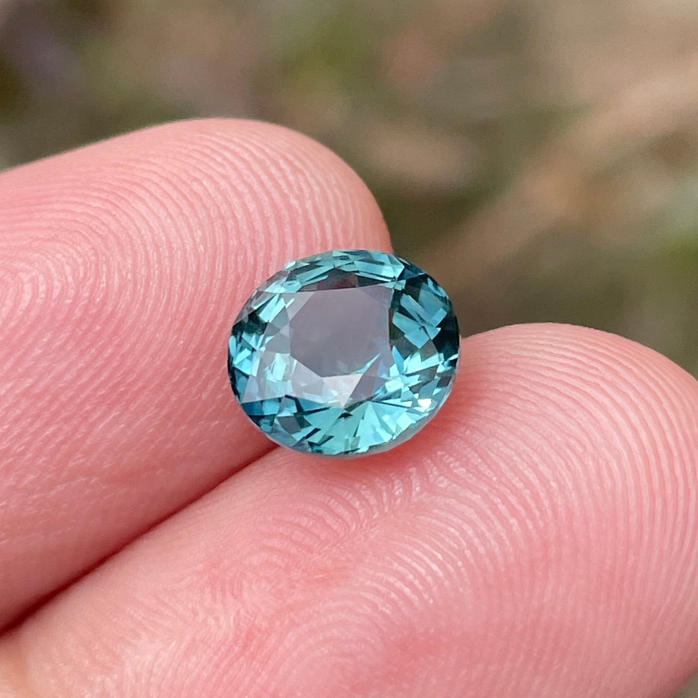 Teal Sapphire l 2.54 Ct l Round Brilliant l 7.7mm x 5.5mm l Round Shaped Sapphires l Fine Sapphire For Engagement Ring l Madagascar