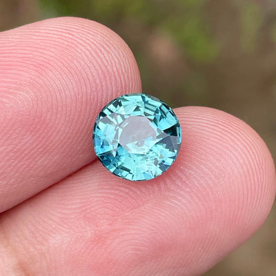 Teal Sapphire l 2.54 Ct l Round Brilliant l 7.7mm x 5.5mm l Round Shaped Sapphires l Fine Sapphire For Engagement Ring l Madagascar
