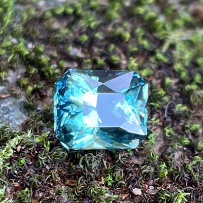 Teal Sapphire l 2.05 Ct l Radiant l 6.9x5.9x4.8mm l Madagascar  l Sapphire Engagement Ring l Natural Sapphires