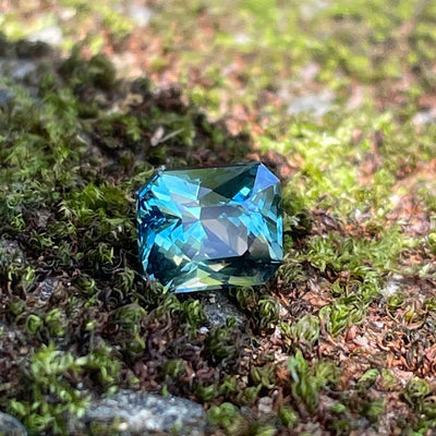 Teal Sapphire l 2.05 Ct l Radiant l 6.9x5.9x4.8mm l Madagascar  l Sapphire Engagement Ring l Natural Sapphires