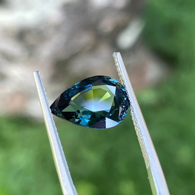 Teal Sapphire l 3.56 Ct l Pear l Drop l 11.9x8.4x4.8mm l Madagascar l Loupe Clean l Sapphire Engagement Ring l Natural Sapphires