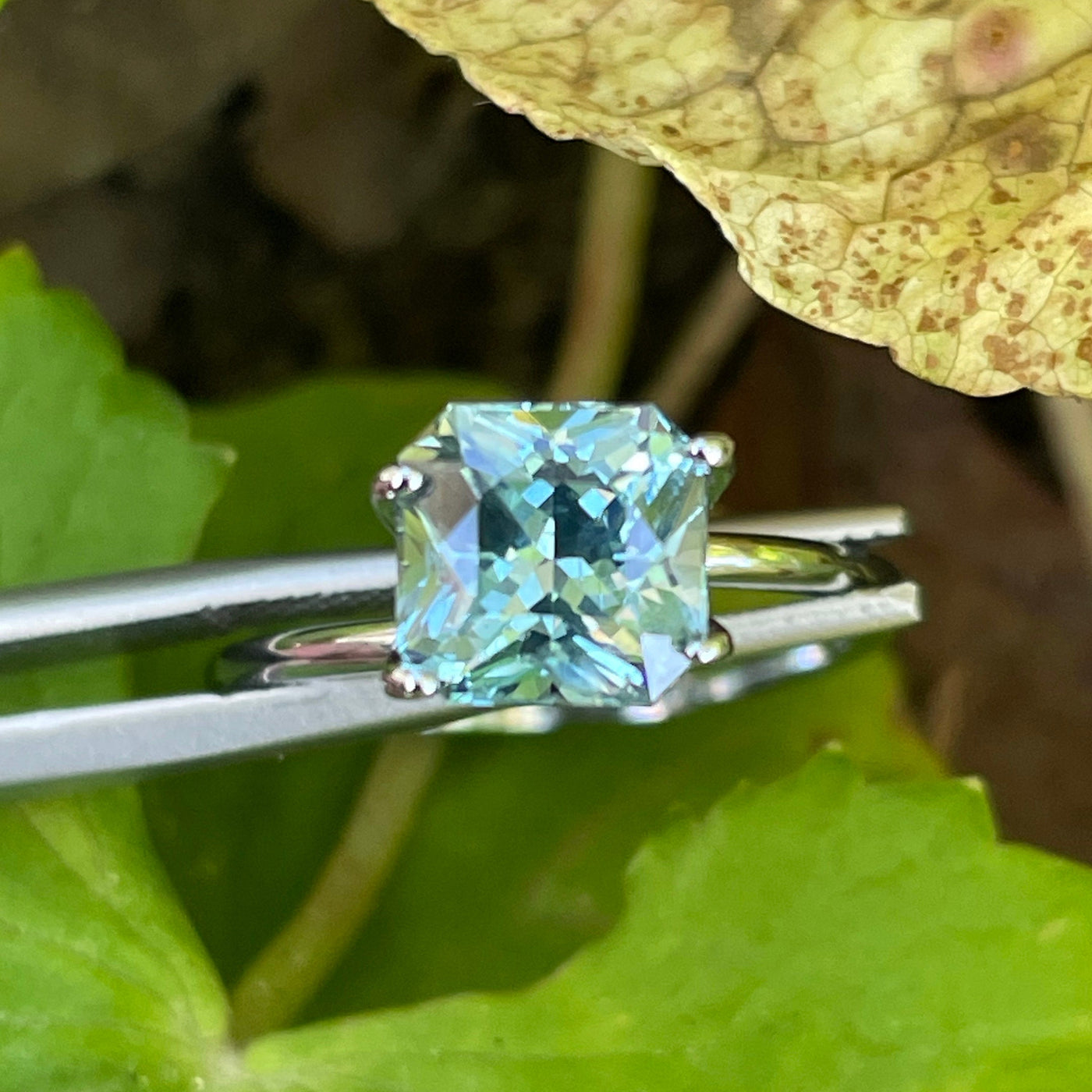 Teal Sapphire l 2.21Ct l Cushion l 6.9x6.7x4.9mm l Madagascar l Eye Clean l Sapphire Engagement Ring l Natural Sapphires