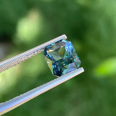 Teal Sapphire l 2.56 Cts l Cushion l 8x6.8x4.4mm l Fine Sapphires l Engagement Ring l Madagascar