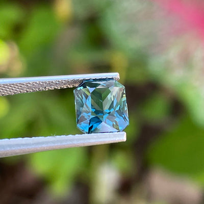 Teal Sapphire l 2.55 Cts l Radiant l 8.1x6.7x4.7mm l Fine Sapphires l Engagement Ring l Madagascar