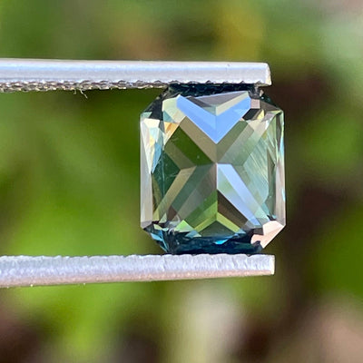 Teal Sapphire l 2.55 Cts l Radiant l 8.1x6.7x4.7mm l Fine Sapphires l Engagement Ring l Madagascar