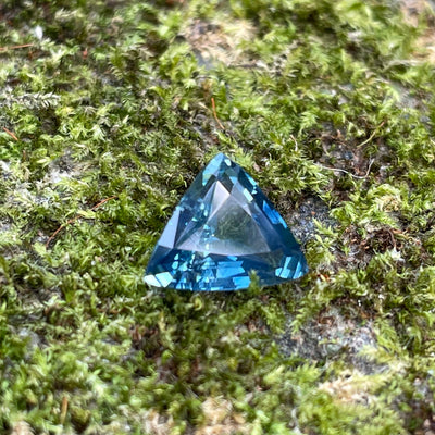 Teal Sapphire l 2.10 Ct l Trillion l 9.6x7.3x4.2mml Fine Sapphires Jewelry l Sapphire For  Engagement Ring l Madagascar