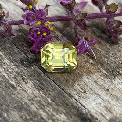 Yellow Sapphire l  0.85 Ct l Emerald l 5.5x4.2x4.1mm l Madagascar  l Sapphire For Engagement Ring l Natural Sapphires