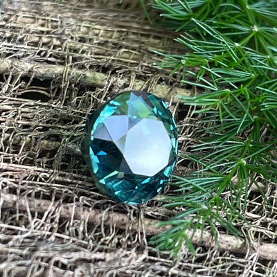 Teal Sapphire  2.60 Ct