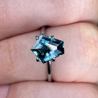 Teal Sapphire  2.36 Ct