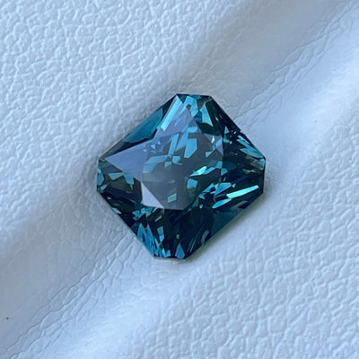 Teal Sapphire l 2.59 Ct l 7.2 x 6.4x 5.5mm l Cushion Mixed Cut l Unheated l Madagascar l Natural Sapphire l Sapphire Ring l Engagement Ring