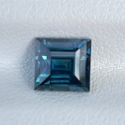 Teal Sapphire l 2.06 Ct l 6.3x5.9x4.6mm l Princess l Heated l Madagascar l Natural Sapphire l Sapphire Ring l Engagement Ring
