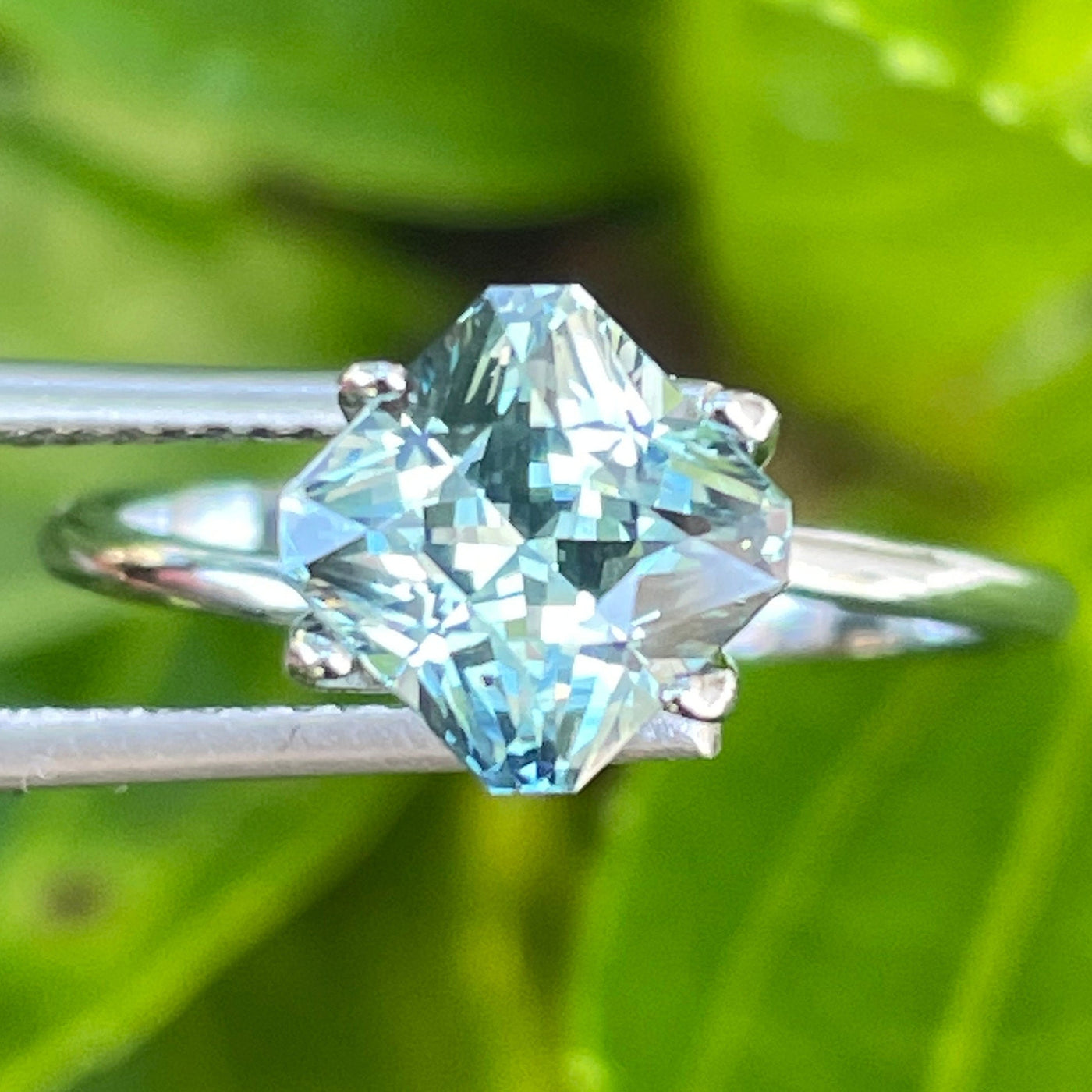 Teal Sapphire l 2.19 Ct l 6.6x 6.5x 4.9mm l Cushion l Unheated l Madagascar l Natural Sapphire l Sapphire Ring l Engagement Ring