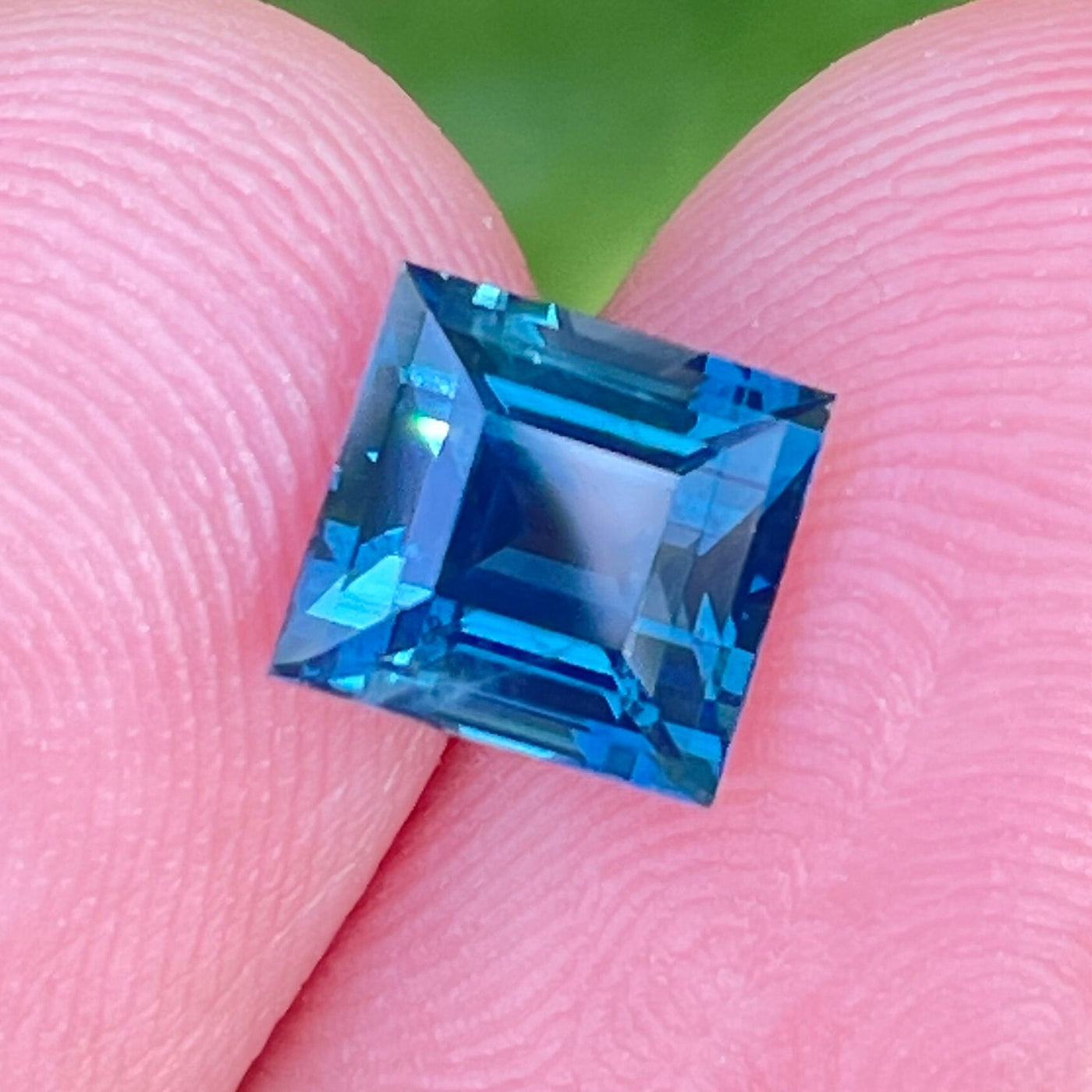 Teal Sapphire l 2.06 Ct l 6.3x5.9x4.6mm l Princess l Heated l Madagascar l Natural Sapphire l Sapphire Ring l Engagement Ring