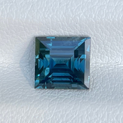 Teal Sapphire l 2.06 Ct l 6.3x5.9x4.6mm l Princess l Heated l Madagascar l Natural Sapphire l Sapphire Ring l Engagement Ring