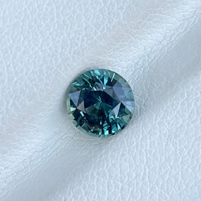 Teal Sapphire l 1.38 Ct l 6.3x4.4mm l Round Brilliant l Unheated l Madagascar l Bespoke Sapphire For Jewelry  l For Engagement Ring