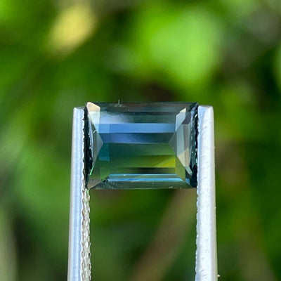 Teal Sapphire l 2.04 CT l 8.3x6.1x3.4mm l Rectangle l  l Fine Sapphires For Bespoke Engagement Ring l Madagascar Origin l Fine Sapphire