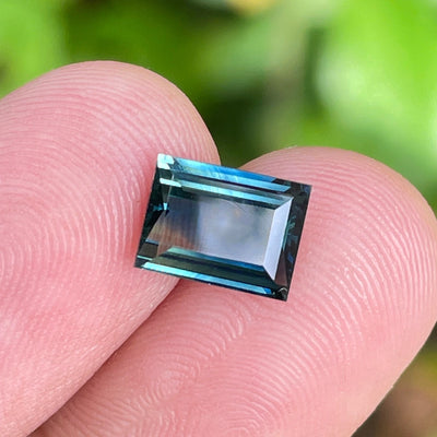 Teal Sapphire l 2.04 CT l 8.3x6.1x3.4mm l Rectangle l  l Fine Sapphires For Bespoke Engagement Ring l Madagascar Origin l Fine Sapphire