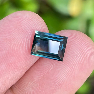 Teal Sapphire l 2.04 CT l 8.3x6.1x3.4mm l Rectangle l  l Fine Sapphires For Bespoke Engagement Ring l Madagascar Origin l Fine Sapphire