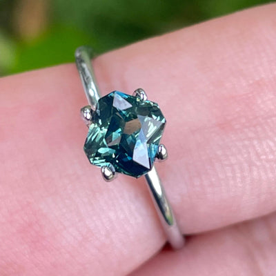 Teal Sapphire  1.58 Ct
