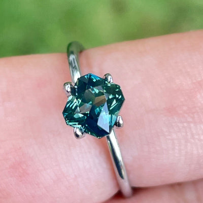 Teal Sapphire  1.58 Ct